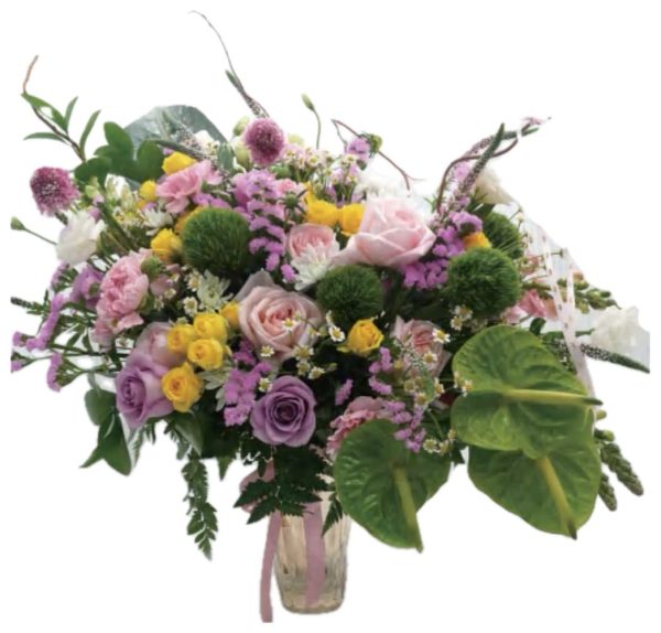 Mixed Rose Vase Bouquet