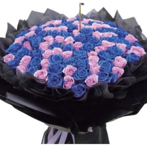 31 Blue Purple Mixed Roses