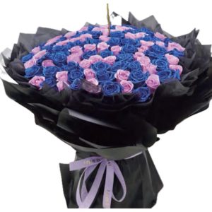 51 Blue Purple Mixed Roses