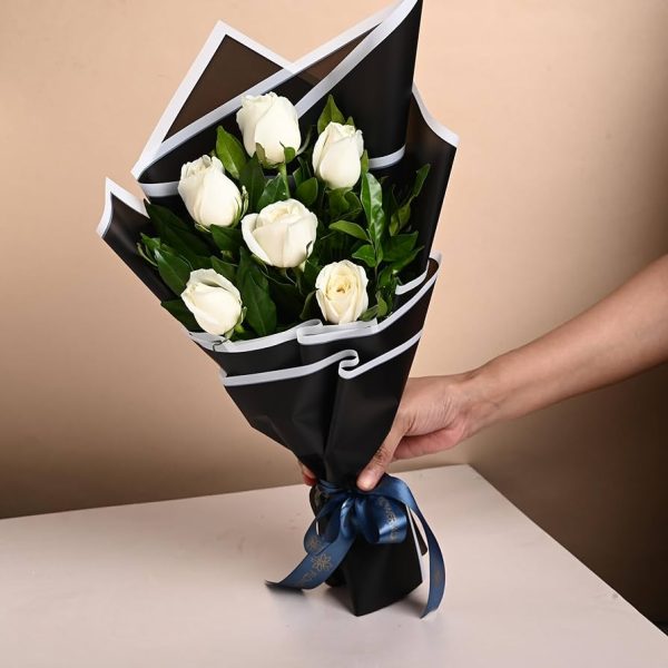 6 Premium White Bouquet