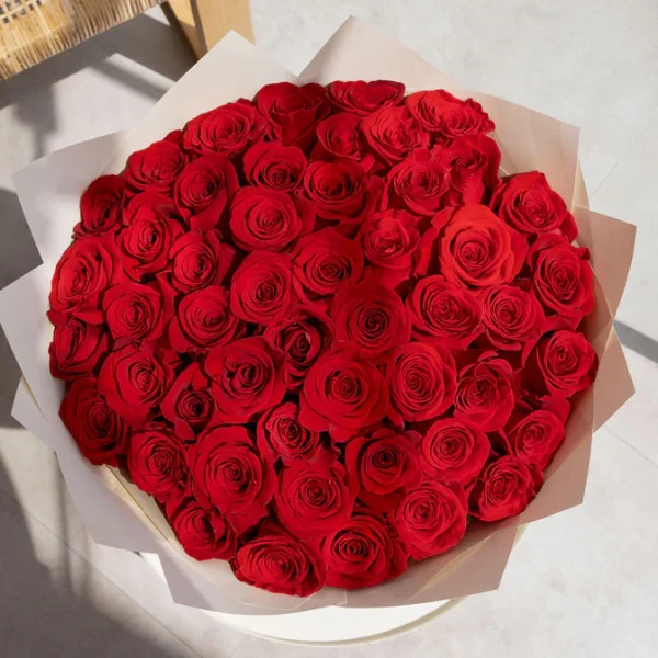 50 Premium Red Roses Bouquet For Her - Image 2